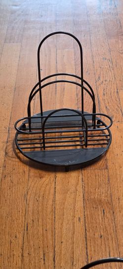 Black Metal Wire condiment holders x9