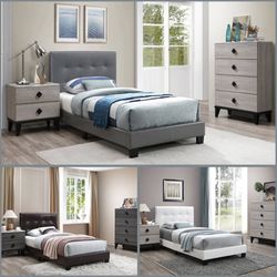 Twin Beds W. Orthopedic Mattresses 