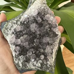 New, Beautiful Amethyst Crystal Formation With Display Stand.