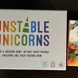 TeeTurtle Unstable Unicorns Card Game With Christmas Themed Expansion Pack