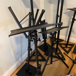 Loads Of Speaker Stands $15 To  $25 Each. The 2 Taller Ones Are $30 Each.