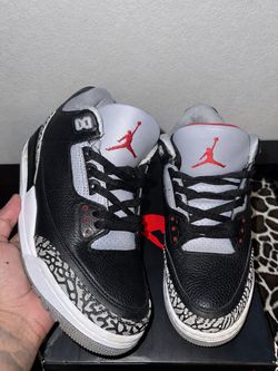 BLACK CEMENT 3s Sz 8.5