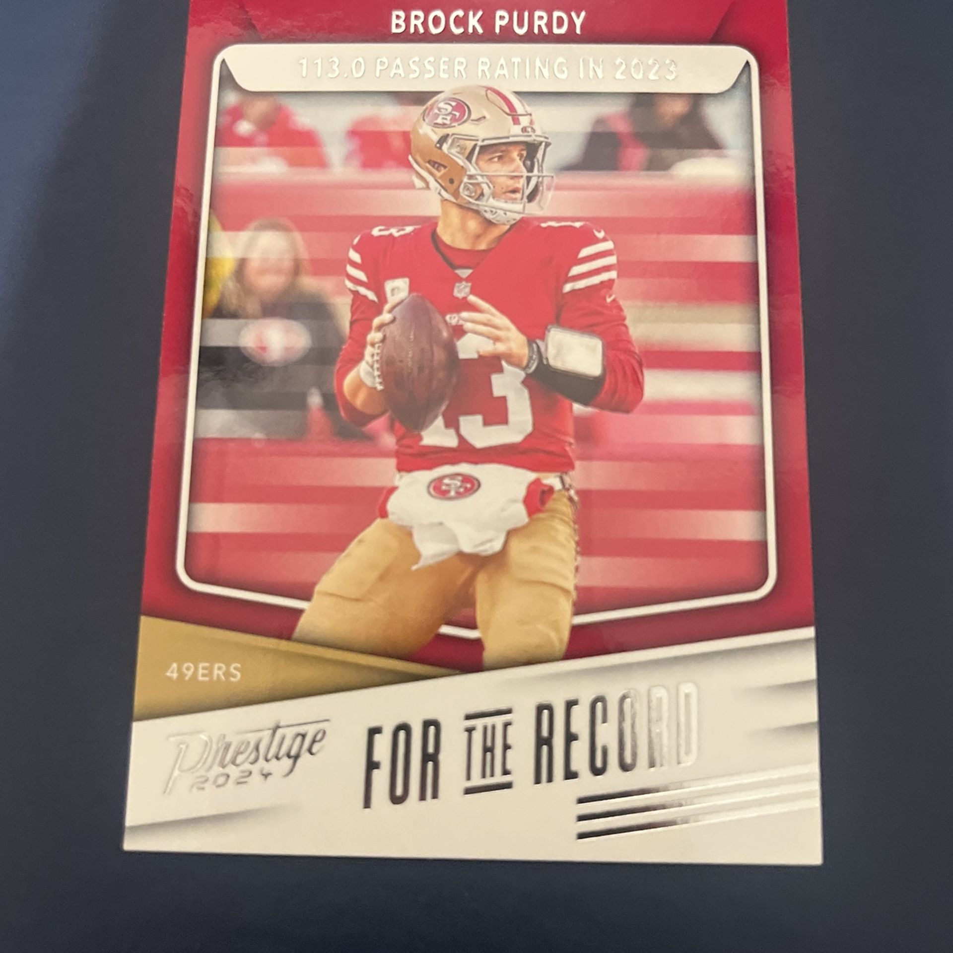 Brock Purdy For The Record Card 2023
