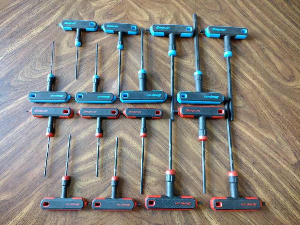 Snap-on Tools SPAIN NEW 16pc Metric and standard T-Shaped Combo Hex Wrench Set