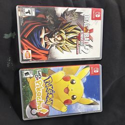 Pokémon Let's Go Pikachu switch and Bandai Namco Nintendo Dragon Ball Xenoverse 2