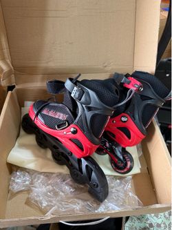 Adjustable Inline Skates (rollerblades) for Kids size 11-1 with Full Light Up Wheels