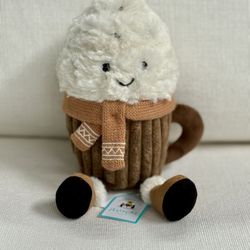 Jelly Cat, Amuseables Scarffles Hot Chocolate, World Exclusive, Ski Club Collection 