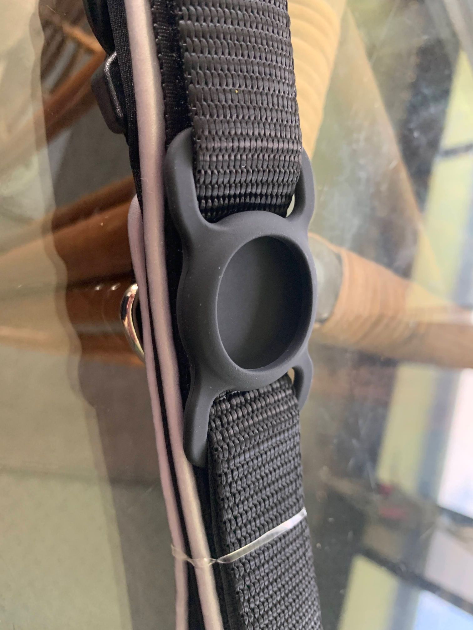 Dog Collar with AirTag Holder Black Brand New