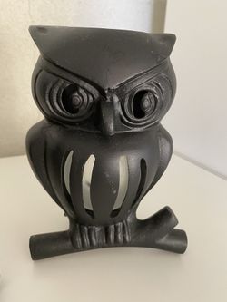 Owl candle holder