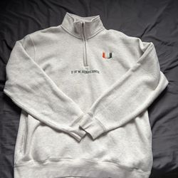 University of Miami fan Quarter Zip XL