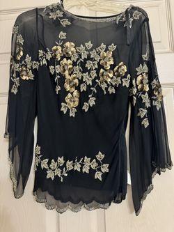Embroidered Silk Blouse 