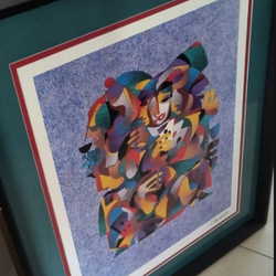 Signed Anatole Krasnyansky Signed Lithograph "To Be or Not to Be" Nicely Framed! 30"X24"