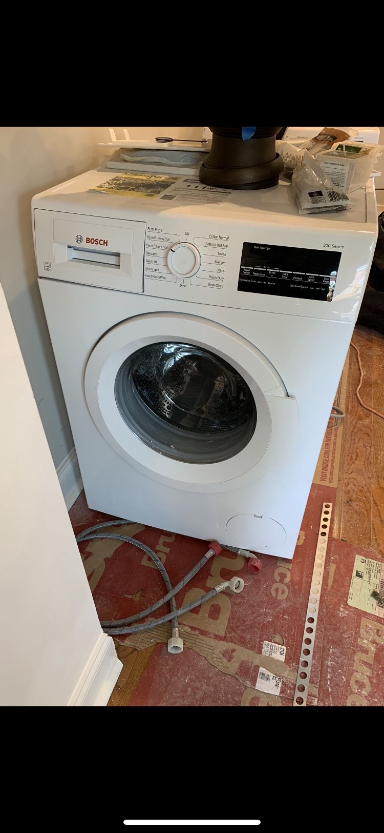 Bosch 300 Series washer and electric dryer new