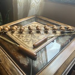 Solid Wood Beads For Massaging The Back In Great Condition! 