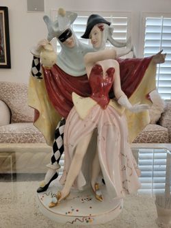 Royal Dux Art Nouveau Harlequin Figure