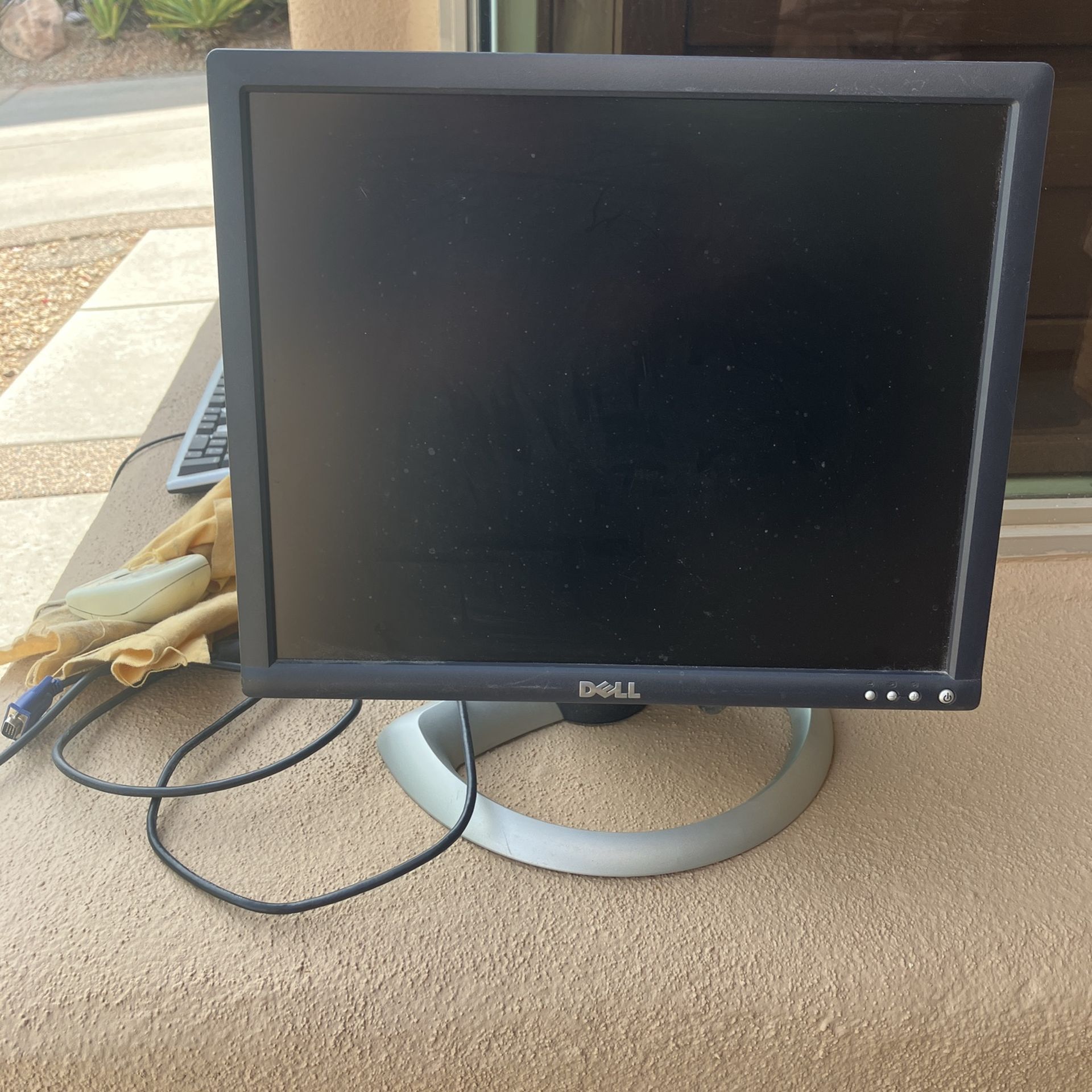 Computer Monitor, 14 Inches Key Board, Mouse