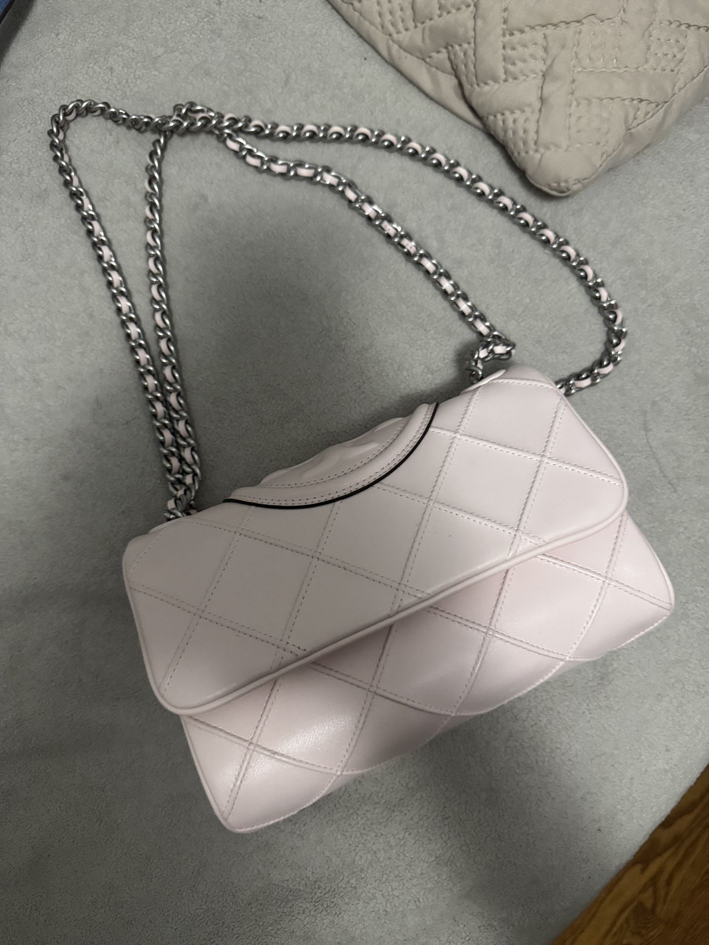 Tory Burch Soft Fleming Pale Pink Crossbody 