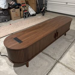 TV Stand with Charging Station and Drawers
