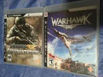 SOCOM and Warhawk PS3 Playstation 3 games