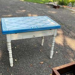 Enamel Top Table