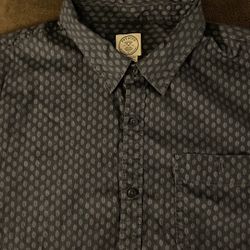 voyager short sleeve shirt men's blue pattern button p