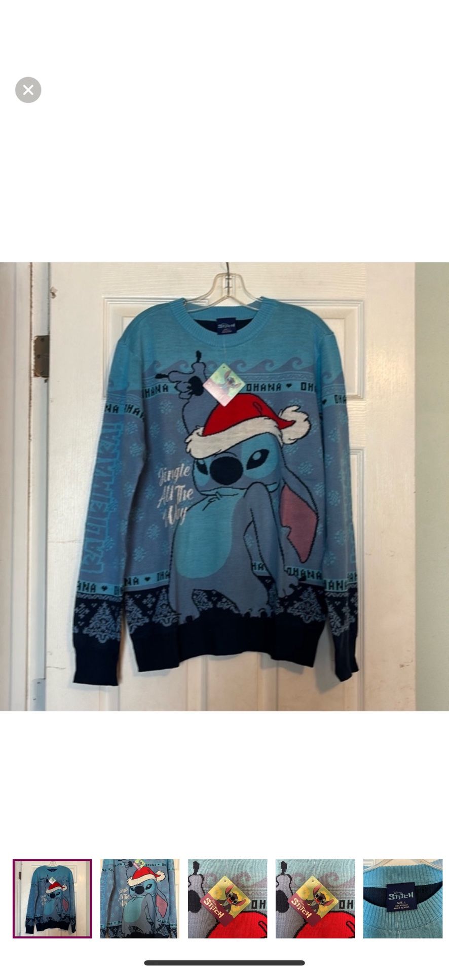 NEW DISNEY STITCH CHRISTMAS SWEATER