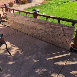 Granite slab three sides are rounded
