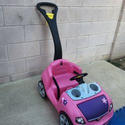Pink Push Car 