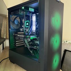 Gaming PC Set Up W/ i7-6700/ 1660 RTX GPU/ 360 Liquid Cooler/ Keyboard/ Mouse & Monitor