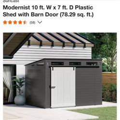 Storage Sheād Plastic 10x7ft