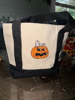 Snoopy Halloween Canvas Tote Bag