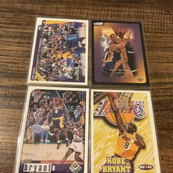4 Kobe Bryant Basketball Cards Los Angeles Lakers Legend HOF 