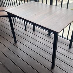 Small Table And Benches 