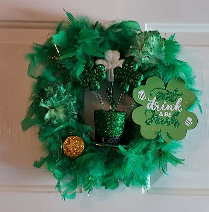 St Patricks day wreath
