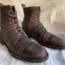 ALSAINTS LEATHER COMBAT BOOTS MENS SIZE 10