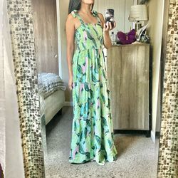 Tropical maxi dress