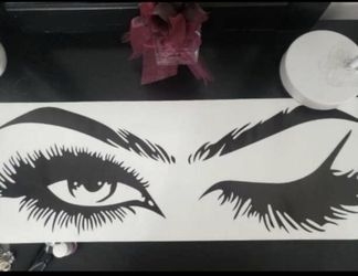 Sexy eye prints wall sticker
