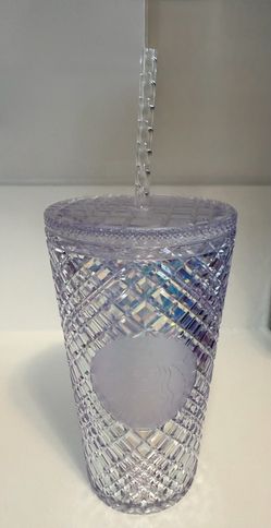 Starbucks Iridescent Diamond Tumbler with Straw