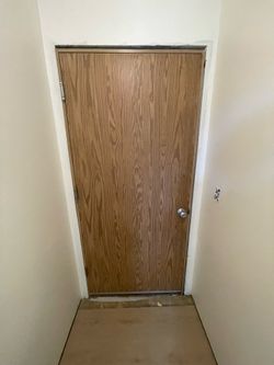 Right hand swing fire-door garage door 36x80 right hand swing