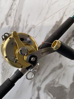 Okuma Titus TG 50 W ll -50 Wide 2 Speed Lever Drag Reel With Tidewater Pole  Used Make Offers for Sale in Oyster Bay, NY - OfferUp