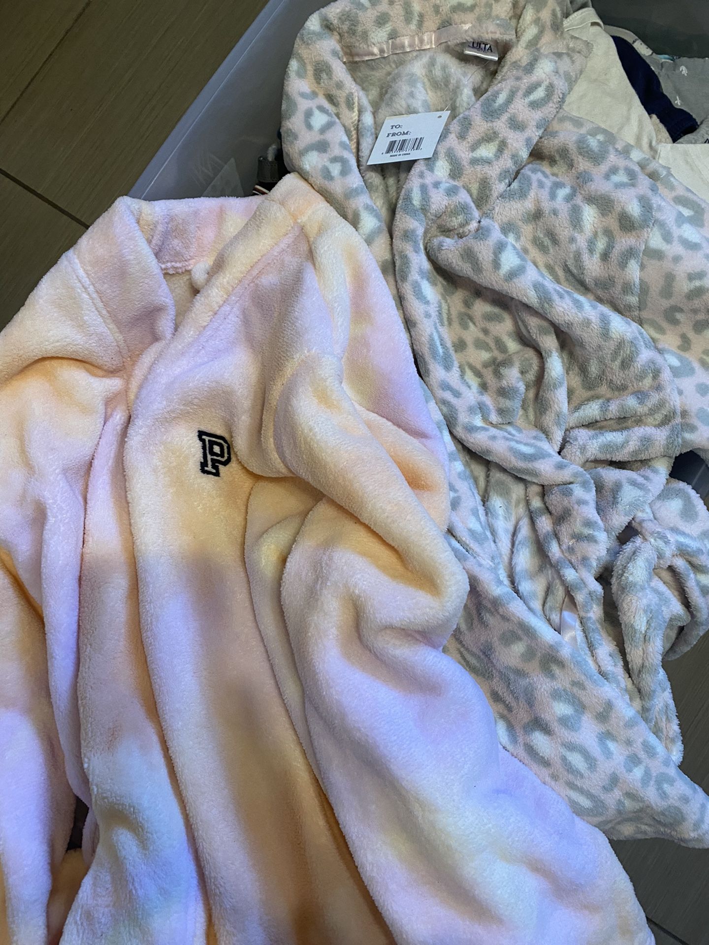 Robes Girls Pink Xtra Small / Small Tinkerbell Disney Vintage Large 8/10