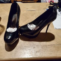 5 Inch Black Charlotte Russe Size 7 Heels