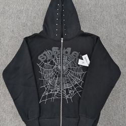 Sp5der Og Web Studded Zip