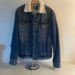 Men’s Jean Jacket Faux fur Lining Express