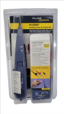 Fluke Networks Pro3000 Analog Tone & Probe Kit ((contact info removed)0) To Trace & Identify Wires With Professional-Grade Precision.