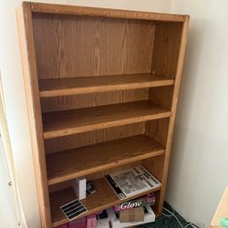 Wooden bookcase