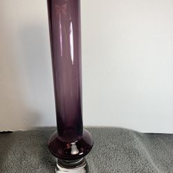 Waterford Marquis Crystal Amethyst Bud Vase 12” 