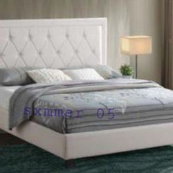 Full Size Bed Frames New In Box Plus Mattress Available In 2 Different Colors Same Day Delivery 