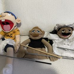 SML Jeffy + Chef PeePee + Brooklyn T Guy Puppets Bundle (Like New)