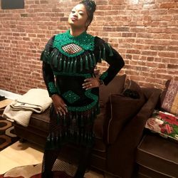 Vintage Beaded Tassel Dress